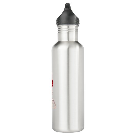 Glow Cherry – Glam Water Bottle Waterfles (Rechts)