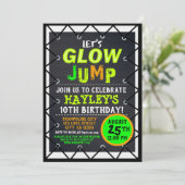 Glow Cosmic Jump & Play Kinder Trampoline Park Kaart (Staand voorkant)