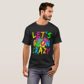 Glow Crazy Glow Party 80S Retro Costume Part T-shirt (Voorkant volledig)