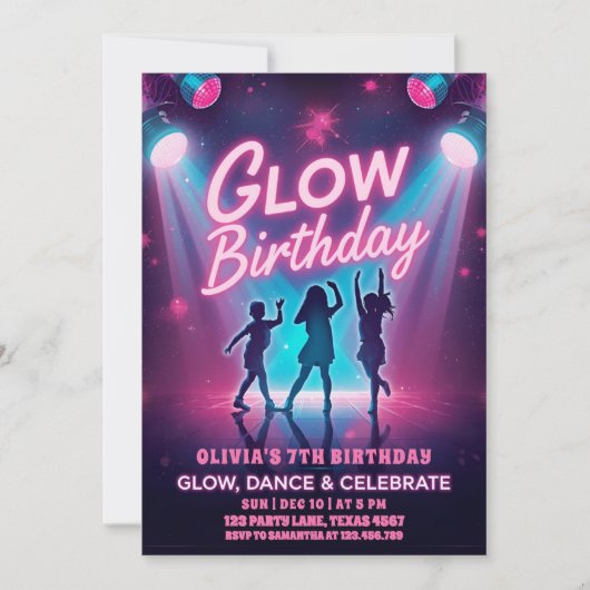 Glow, Dance & Celebrate Kids Kaart (Voorkant)