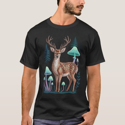 Glow Deer Forest T-shirt (Voorkant)