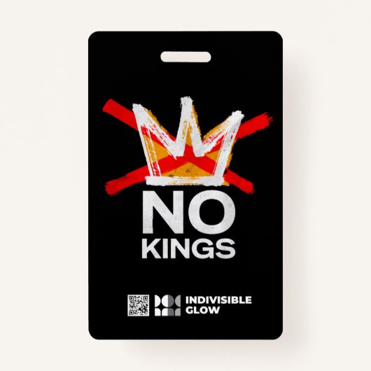 GLOW DEMOCRACY INFO KAART BADGE (Voorkant)