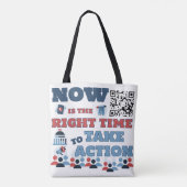 GLOW DOE MEE! ZICHTBAARHEID TOTE BAG (Achterkant)
