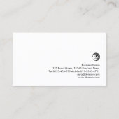 Glow Ember Monogram Modern Chic Visitekaartje (Achterkant)