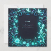 Glow Fairy Feest Thema - Sprookje Na Donker Kaart (Achterkant)