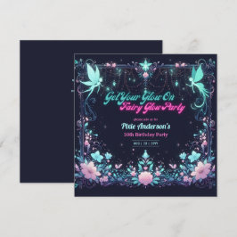 Glow Fairy Party Thema - Sprookje Na Donker Kaart