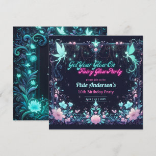 Glow Fairy Party Thema - Sprookje Na Donker Kaart