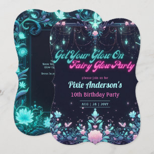 Glow Fairy Party Thema - Sprookje Na Donker Kaart