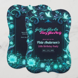 Glow Fairy Party Thema - Sprookje Na Donker Kaart