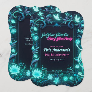 Glow Fairy Party Thema - Sprookje Na Donker Kaart