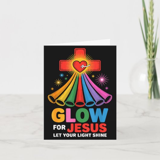 Glow For Jesus Christian Faith  Kaart (Voorkant)