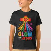 Glow For Jesus Christian Faith T-shirt (Voorkant)