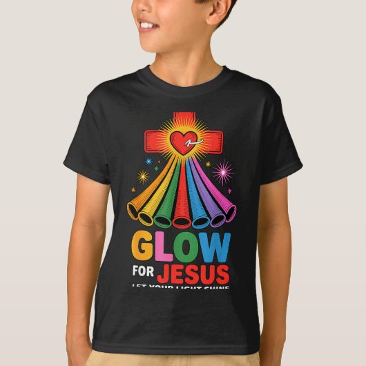 Glow For Jesus Christian Faith T-shirt (Voorkant)