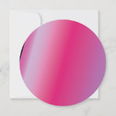 GLOW Fuchsia Splash Sweet 16 Uitnodiging (Achterkant)