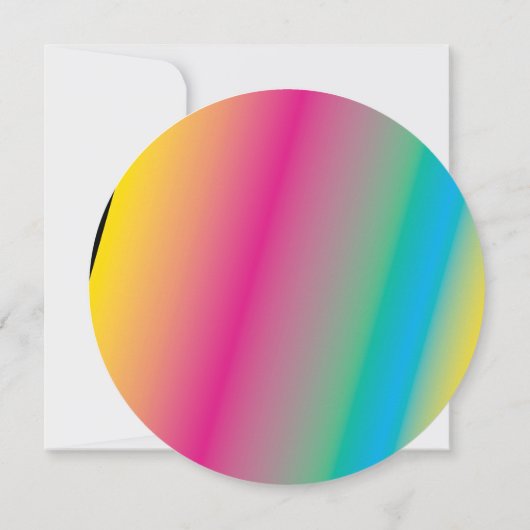 GLOW Fuchsia Splash Sweet 16 Uitnodiging (Achterkant)