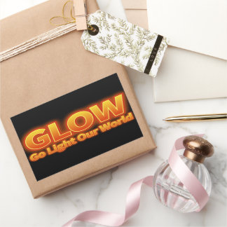 Glow- Ga onze wereld verlichten Rechthoekige Sticker