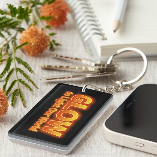 Glow- Ga onze wereld verlichten Sleutelhanger (Voorkant Rechts)