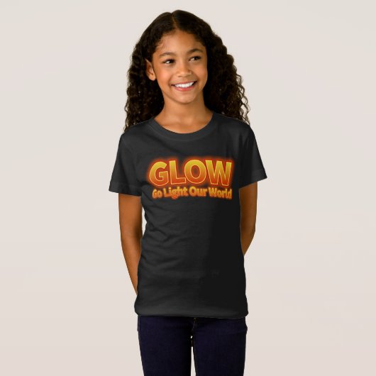Glow- Ga onze wereld verlichten T-shirt (Voorkant volledig)