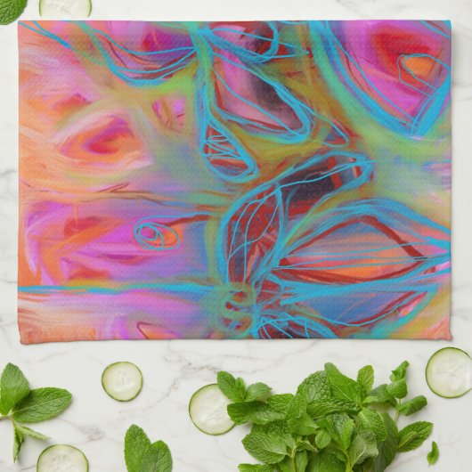 Glow Garden keukenhanddoek (Gevouwen)