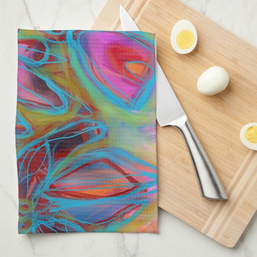 Glow Garden keukenhanddoek (Quarter Fold)