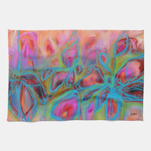 Glow Garden keukenhanddoek (Horizontaal)