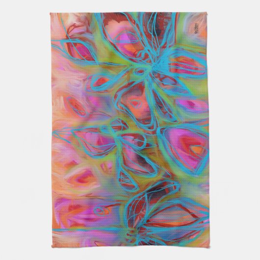 Glow Garden keukenhanddoek (Verticaal)