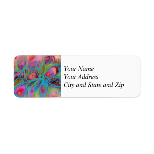 Glow Garden Return-adreslabels Etiket (Voorkant)