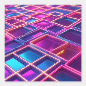 Glow Geometric Peel en Stick Wall Decor Behang (Voorkant)