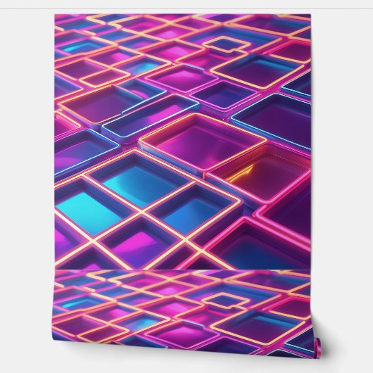 Glow Geometric Peel en Stick Wall Decor Behang (Afrollen)