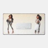 Glow Getter Mousepad | Confident Glam Desk Mat (Keyboard & Muis)