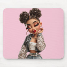 Glow Getter Muismat | Sparkle Denim Glam