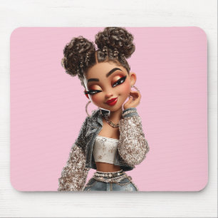 Glow Getter Muismat Sparkle Denim Glam
