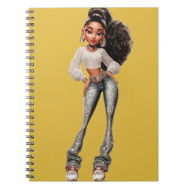 Glow Getter Mustard Spiral Photo Notebook Notitieboek