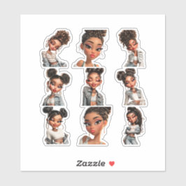 Glow Getter Sticker Pack | 9 Mode Portretten