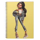Glow Getter Yellow Spiral Photo Notebook Notitieboek (Voorkant)