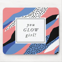 Glow Girl Inspirerend Mousepad