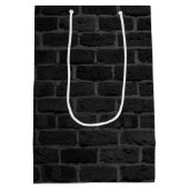 Glow Girl-logo op Brick Wall Medium Cadeauzakje (Achterkant)