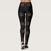 Glow Girl Neon Lights Glow in de Donkere partij Leggings (Achterkant)