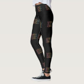 Glow Girl Neon Lights Glow in de Donkere partij Leggings (Links)