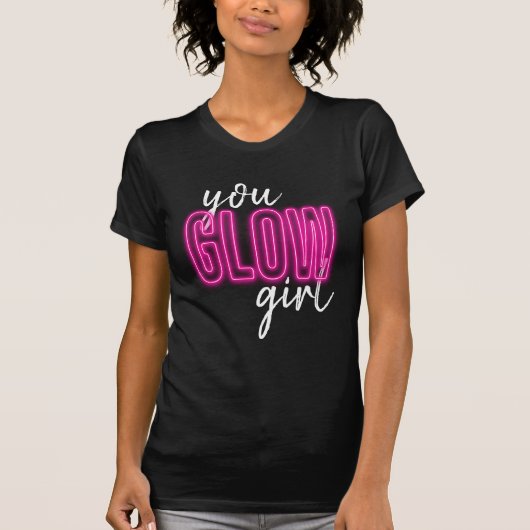 Glow Girl Pink Jersey Shirt (Voorkant)