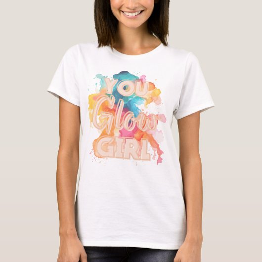 Glow Girl T-Shirt (Voorkant)