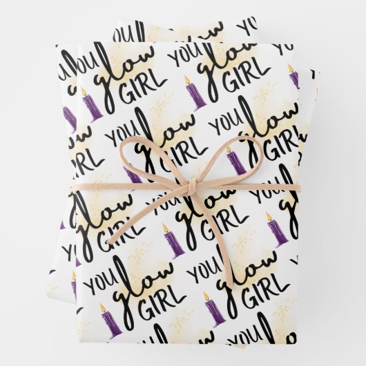Glow Girl Wrapping Paper Flat Sheet Set 3 (In situ)