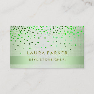 Glow Glitter Goud Confetti Elegant Visitekaartje