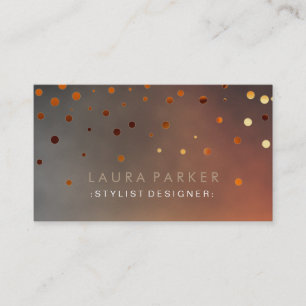 Glow Glitter Sunset Confetti Elegante Stippen Visitekaartje