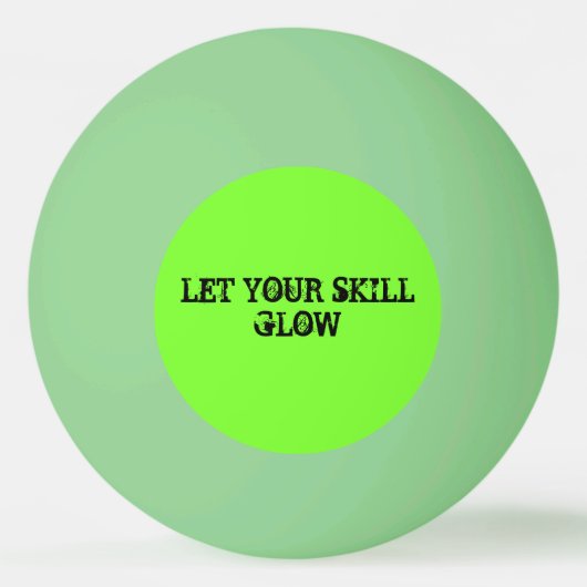 "Glow" Glow-In-the-Dark pingpongbal (Voorkant)