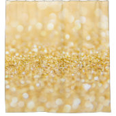 Glow Gold Glitter Patroon Douchegordijn (Voorkant)