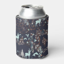 Glow in dark natuur boho tribale patroon