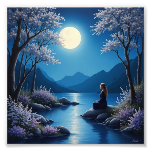 Glow-In-The-Dark Acrylic Paintings! 🎨🌟  Foto Afdruk (Voorkant)