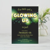 Glow In The Dark Birthday Kind Kaart (Staand voorkant)