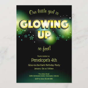 Glow In The Dark Birthday Kind Kaart